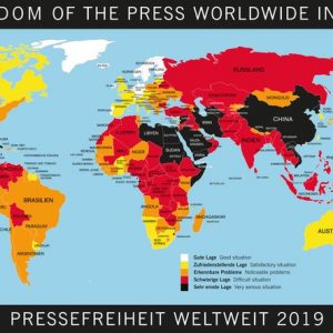 Việt Nam bị tụt một hạng trong bảng xếp hạng Tự do Báo chí năm 2019 và là một trong 5 nước đàn áp báo chí dữ dội nhất thế giới