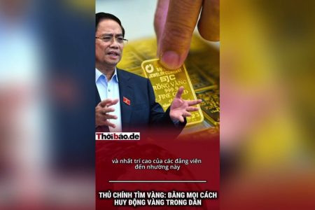 THỦ TƯỚNG CHÍNH TÌM VÀNG: BẰNG MỌI CÁCH HUY ĐỘNG VÀNG TRONG DÂN!