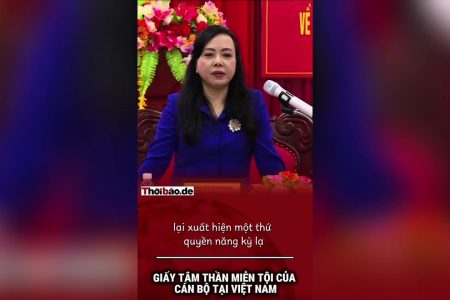 Giấy tâm thần miễn tội của cán bộ tại Việt Nam.