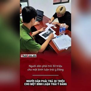 Người dân phải trả 30 triệu cho một bình luận trái ý Đảng