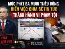 Mức phạt ba mươi triệu đồng biến việc chia sẻ tin tức thành hành vi phạm tội