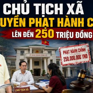 Chủ tịch xã có quyền phạt hành chính lên đến 250 triệu đồng