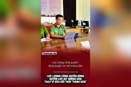 Lực lượng công quyền dùng quyền lực bịt miệng dân thay vì sửa đổi thói „hành dân“