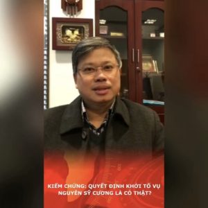Kiểm chứng: Quyết định khởi tố vụ Nguyễn Sỹ Cương là có thật?