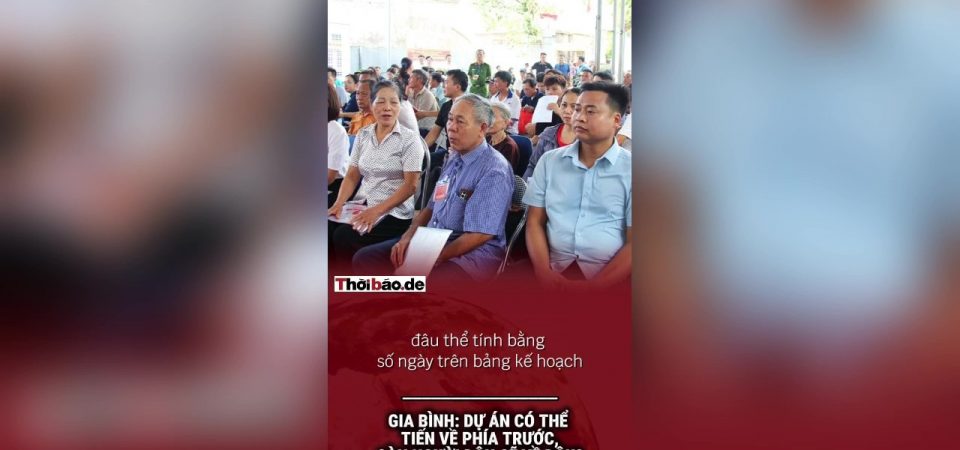 Gia Bình: Dự án có thể tiến về phía trước, còn người dân sẽ đi về đâu