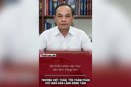 Trương Việt Toàn, tên thẩm phán vấy máu dân lành Đồng Tâm