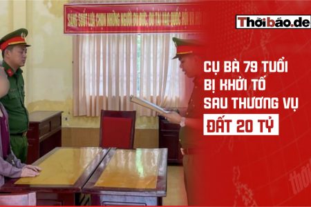 Cụ bà 79 tuổi bị khởi tố sau thương vụ đất 20 tỷ
