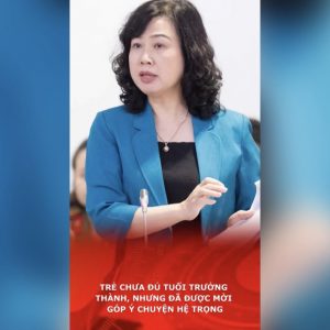 Trẻ chưa đủ tuổi trưởng thành, nhưng đã được mời góp ý chuyện hệ trọng 