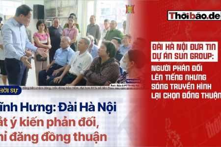 Đài Hà Nội đưa tin dự án Sun Group: Người phản đối lên tiếng, nhưng sóng truyền hình lại chọn đồng thuận?