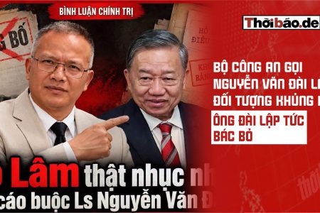 Bộ Công an gọi Nguyễn Văn Đài là “đối tượng khủng bố”, ông Đài lập tức bác bỏ